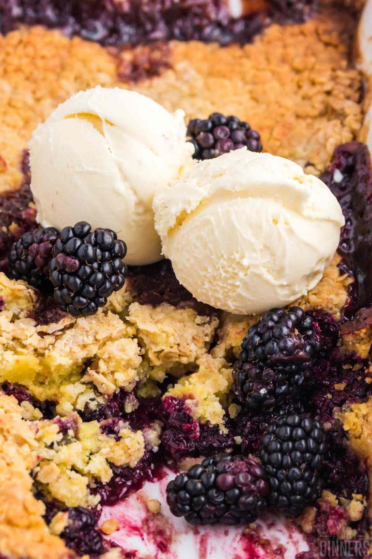 The Best Blackberry Dump Cake With Real Berries