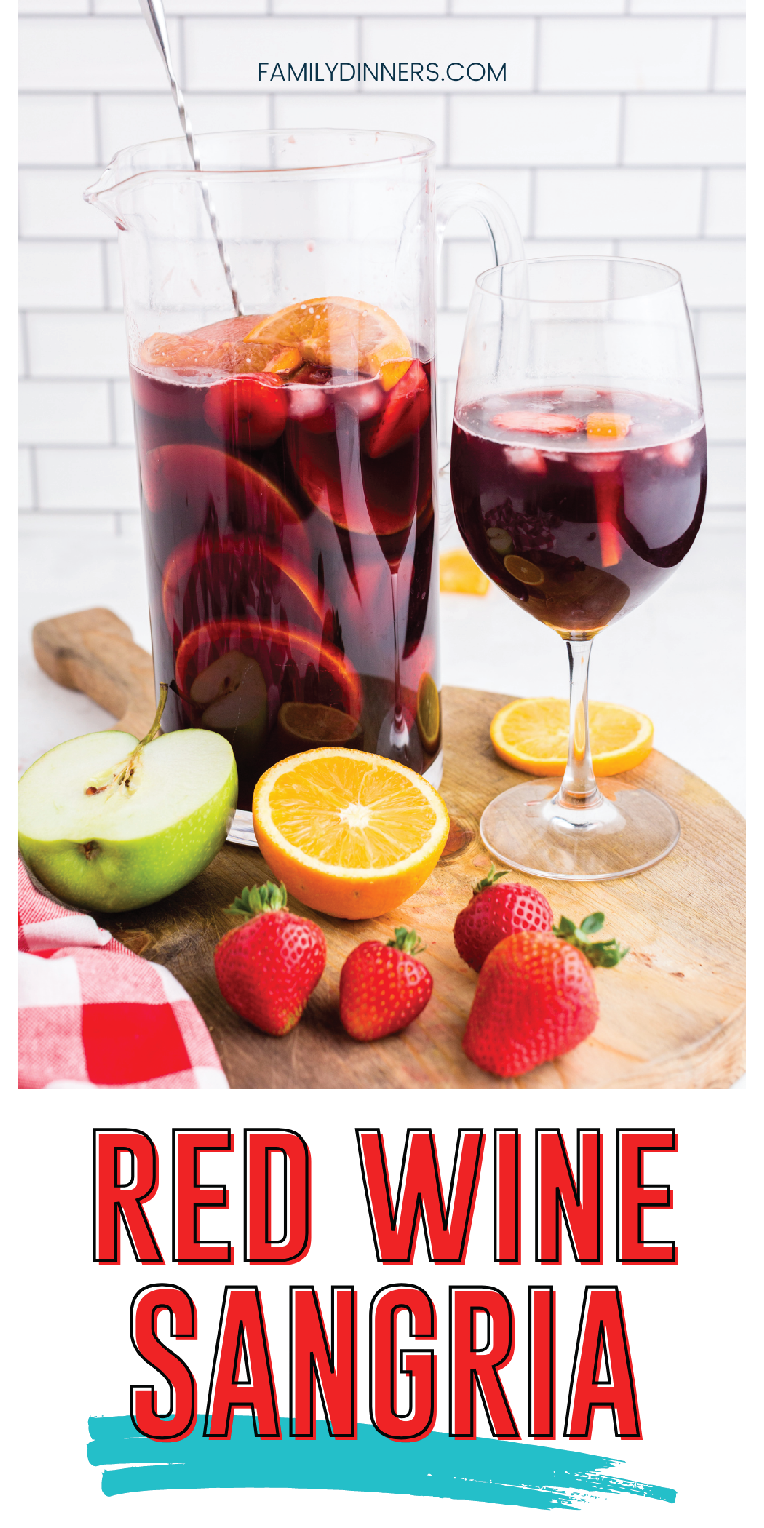 This is the BEST Red Wine Sangria Recipe - Tasty!