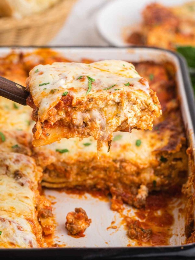 Easy Lasagna With Meat Sauce