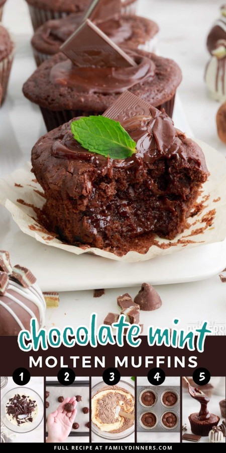 chocolate mint muffins