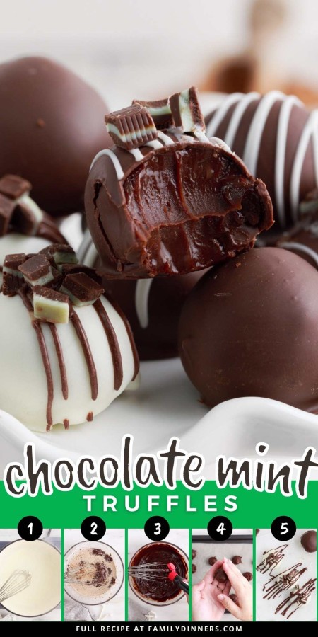chocolate mint truffles