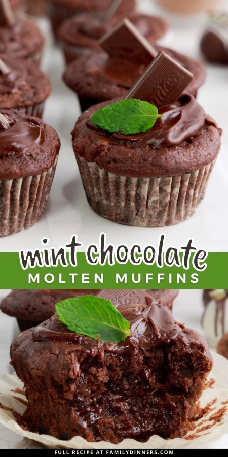 chocolate mint muffins