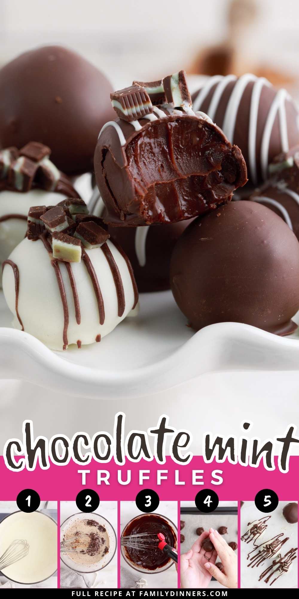 chocolate mint truffles