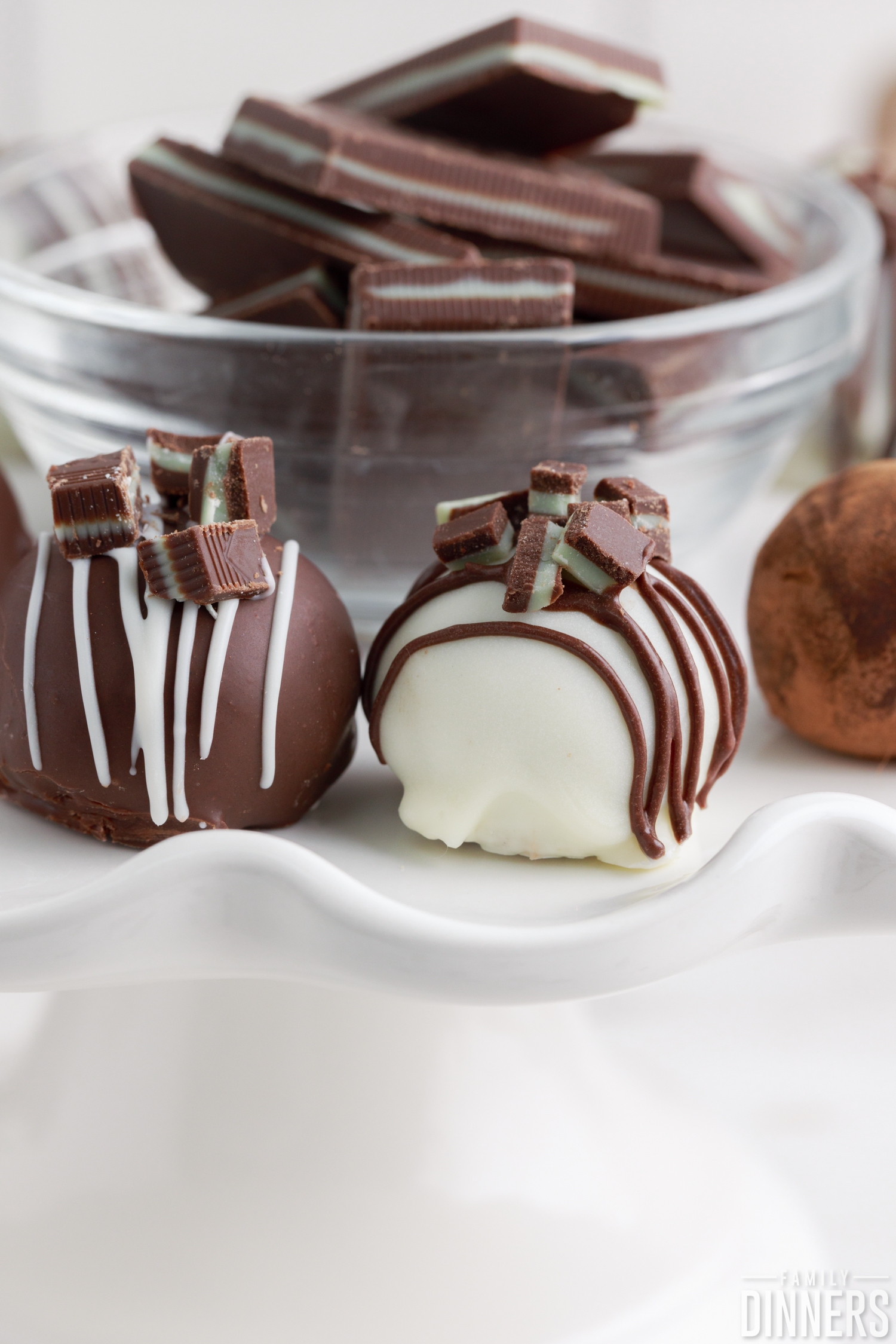 chocolate mint truffles.