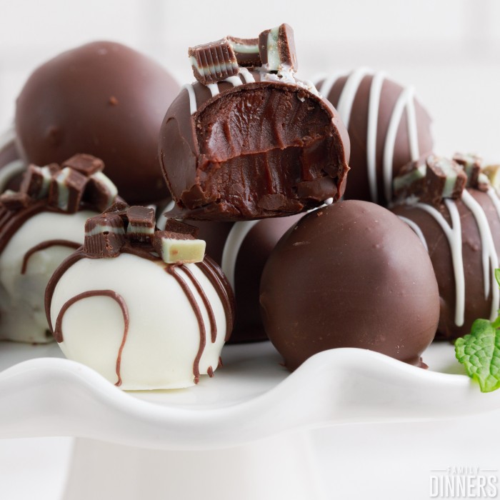Easy Mint Chocolate Truffles Family Dinners