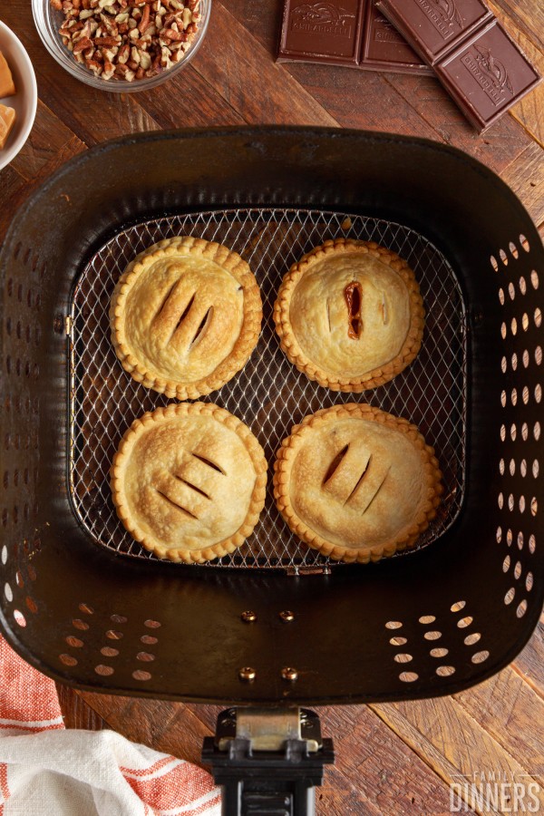 cooked turtle hand pies in air fryer
