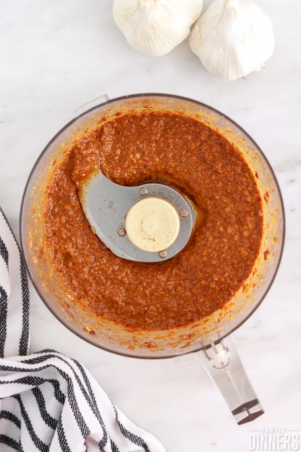 chipotle marinade blended in food processor