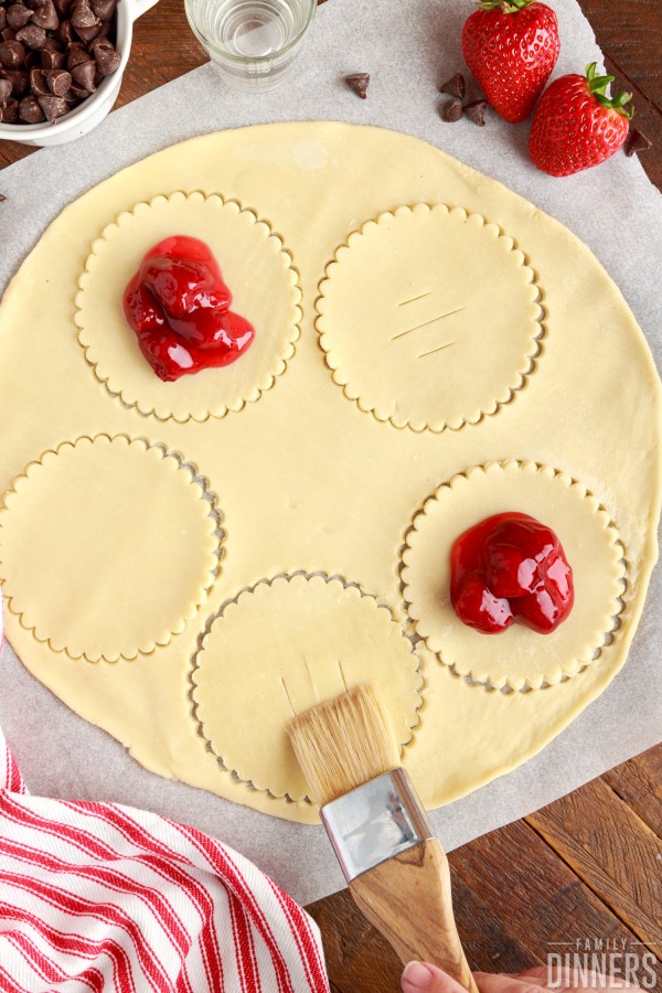 pastry brush basting pie crust