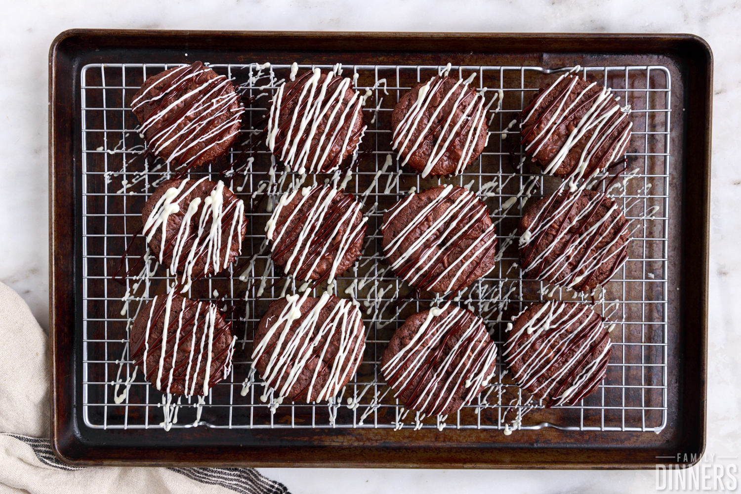 chocolate muffins on cooling rack