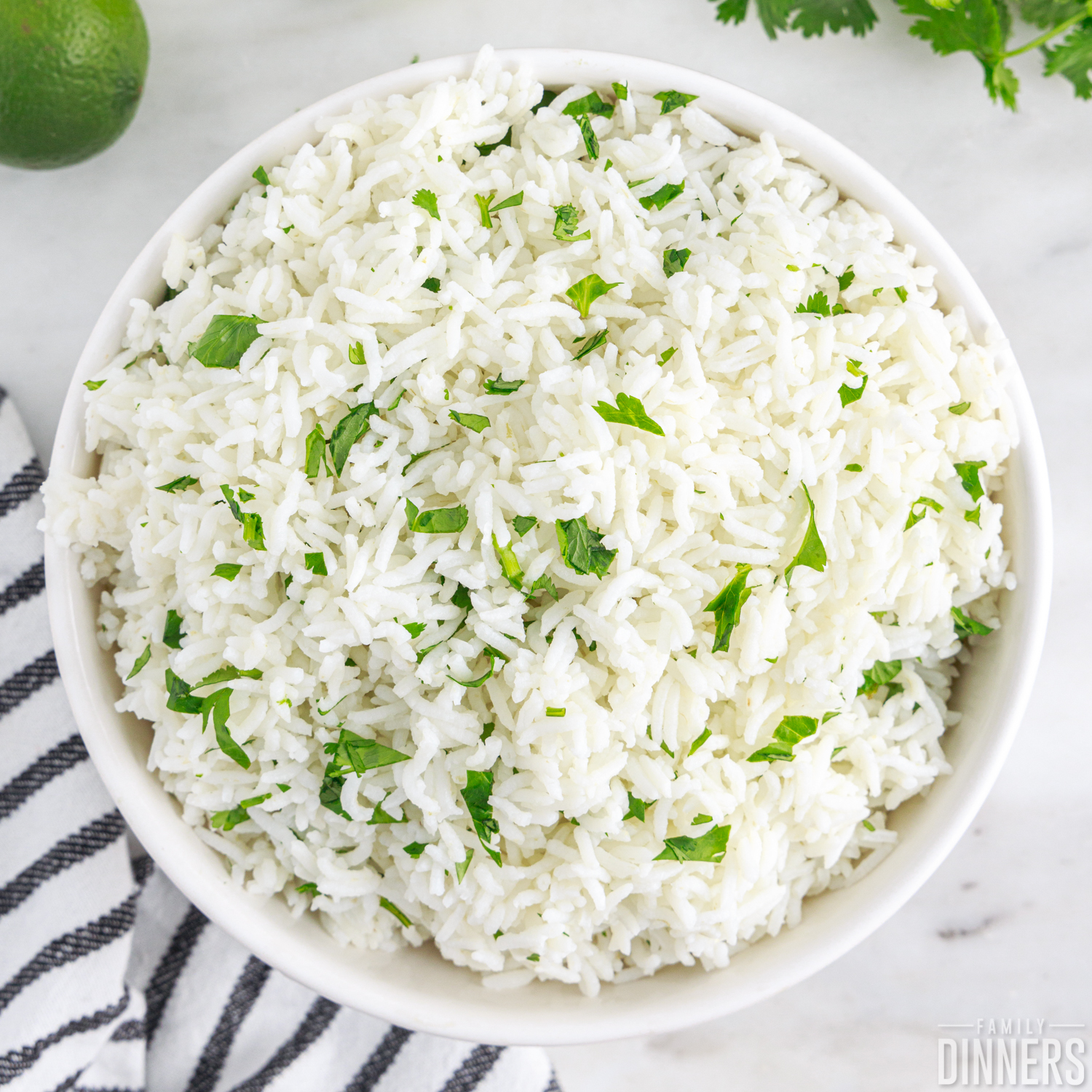 bowl of cilantro lime rice