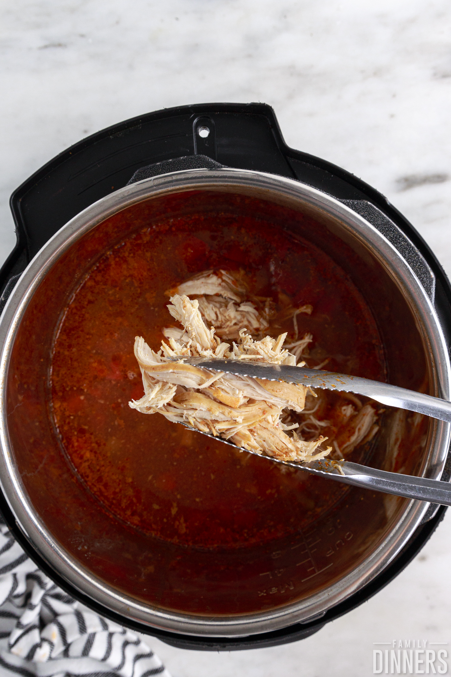 chicken over instant pot soup