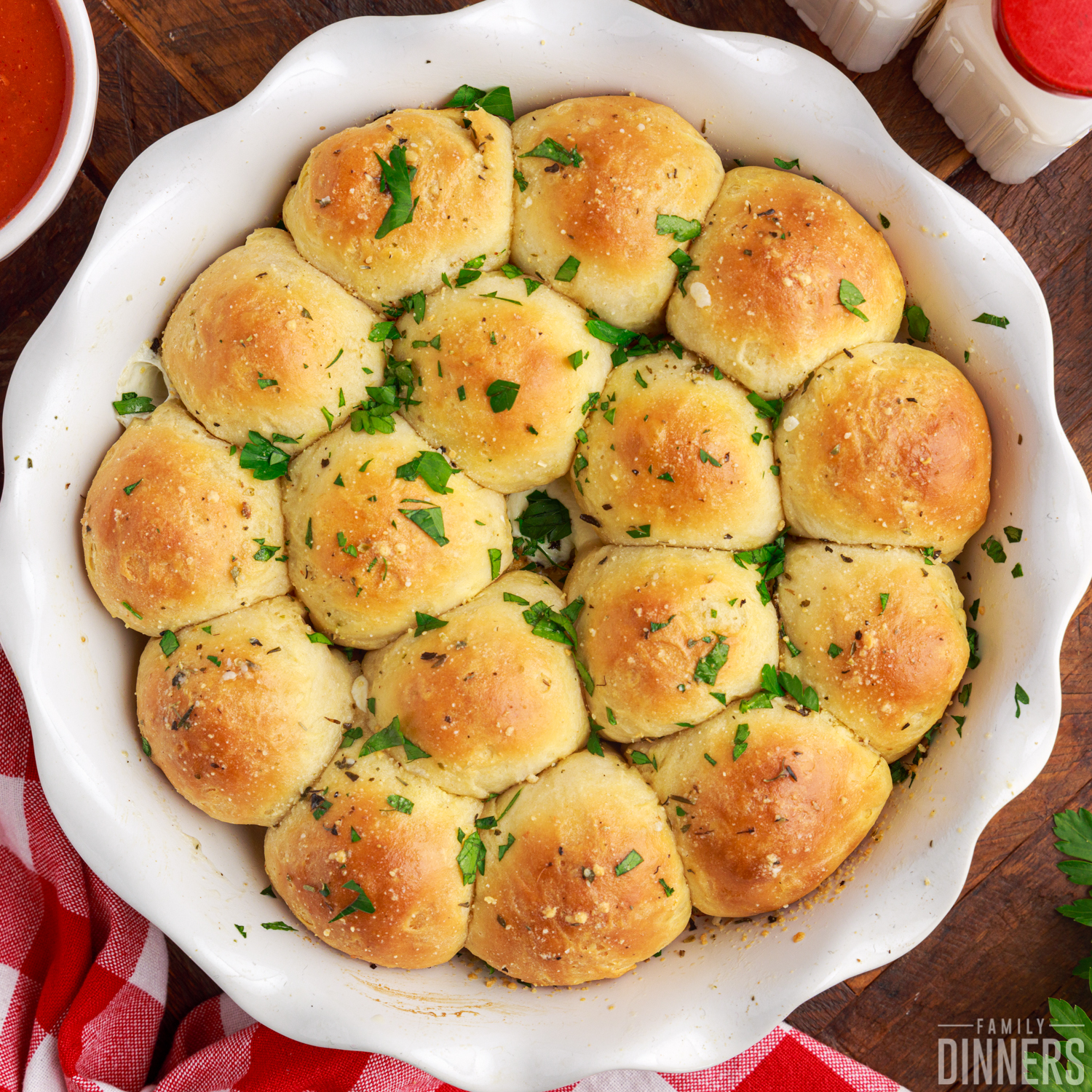 cheesy meatball stuffed pull apart biscuit bombs