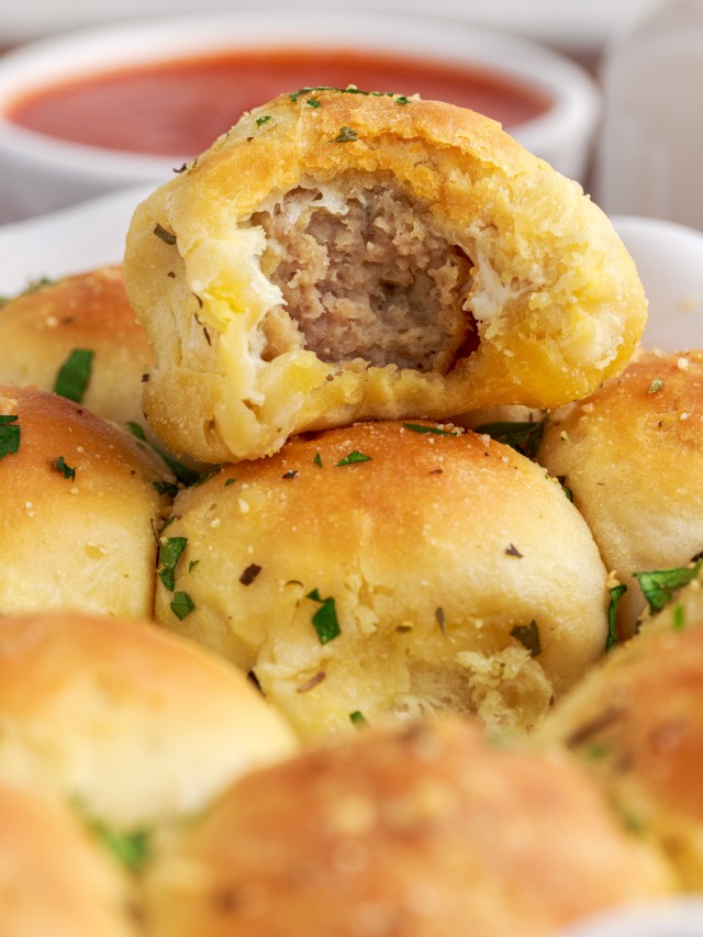 Meatball Stuffed Biscuits Family Dinners