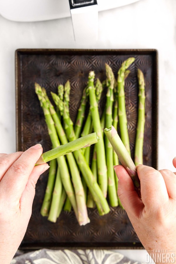 asparagus snapping