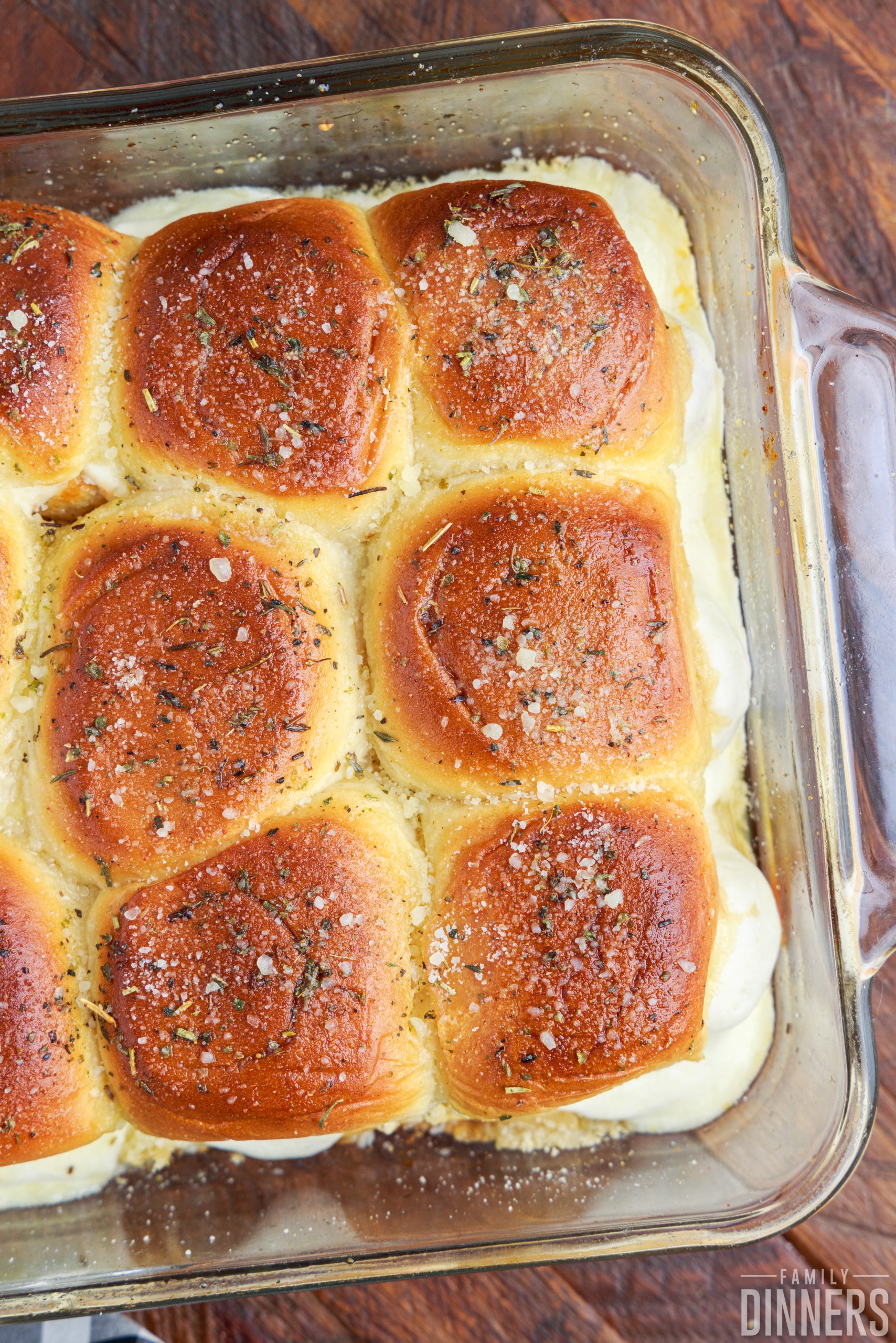 cooked chicken meatball parmesan sliders