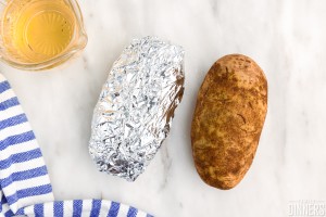 wrap potato in foil