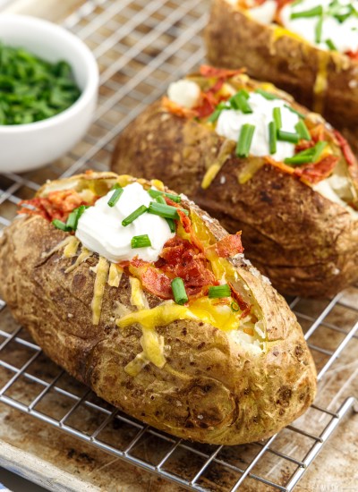 fully loaded oven baked potatoes