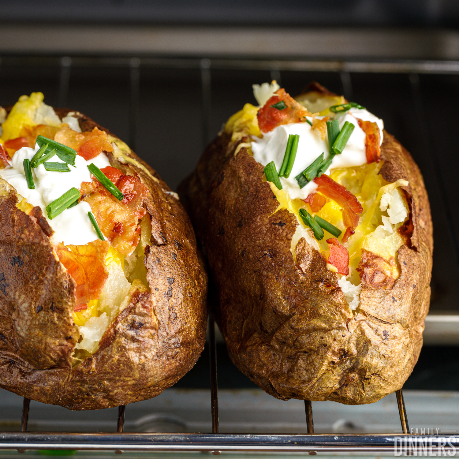 toaster oven baked potatoes