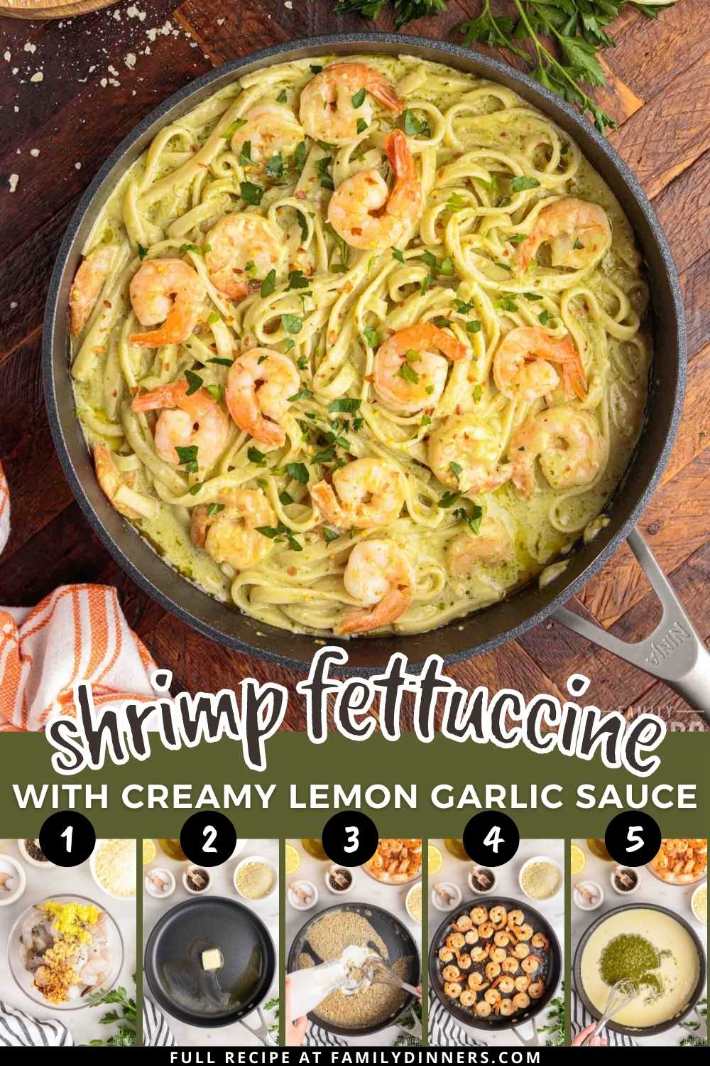 Shrimp Fettuccine with Creamy Lemon Garlic Sauce-28