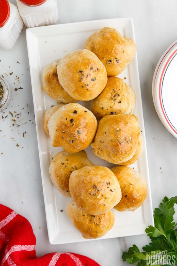 biscuit bites on platter