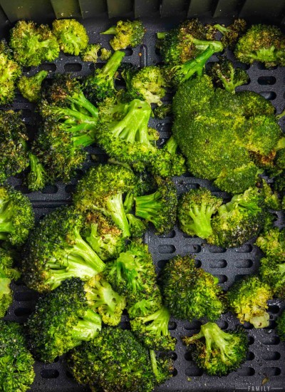 cooked broccoli.