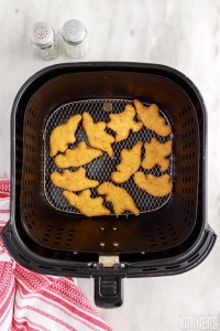 cooked chicken nuggets in the air fryer