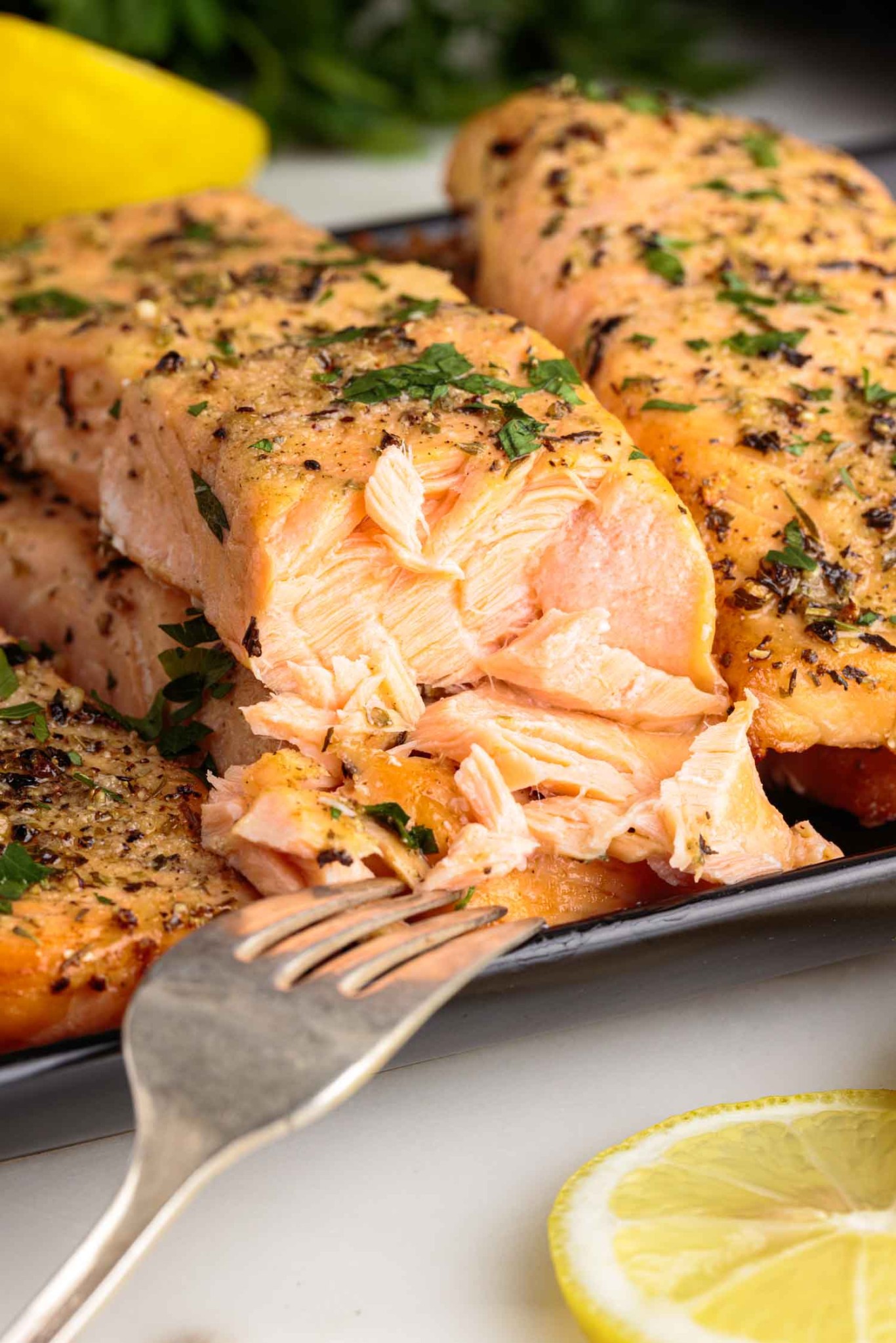 Air Fryer Salmon with Garlic Lemon Rub Family Dinners