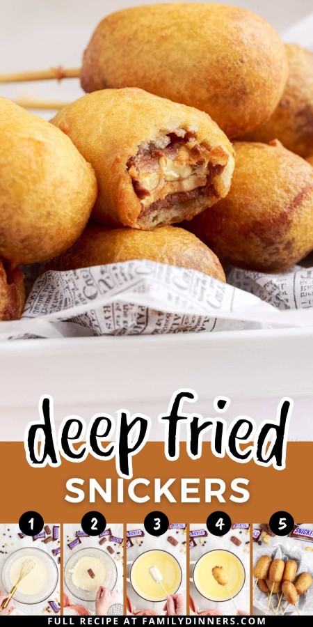 pile of deep fried snickers