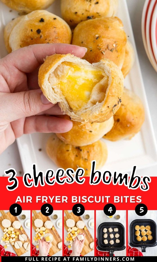 3 cheese biscuit bombs