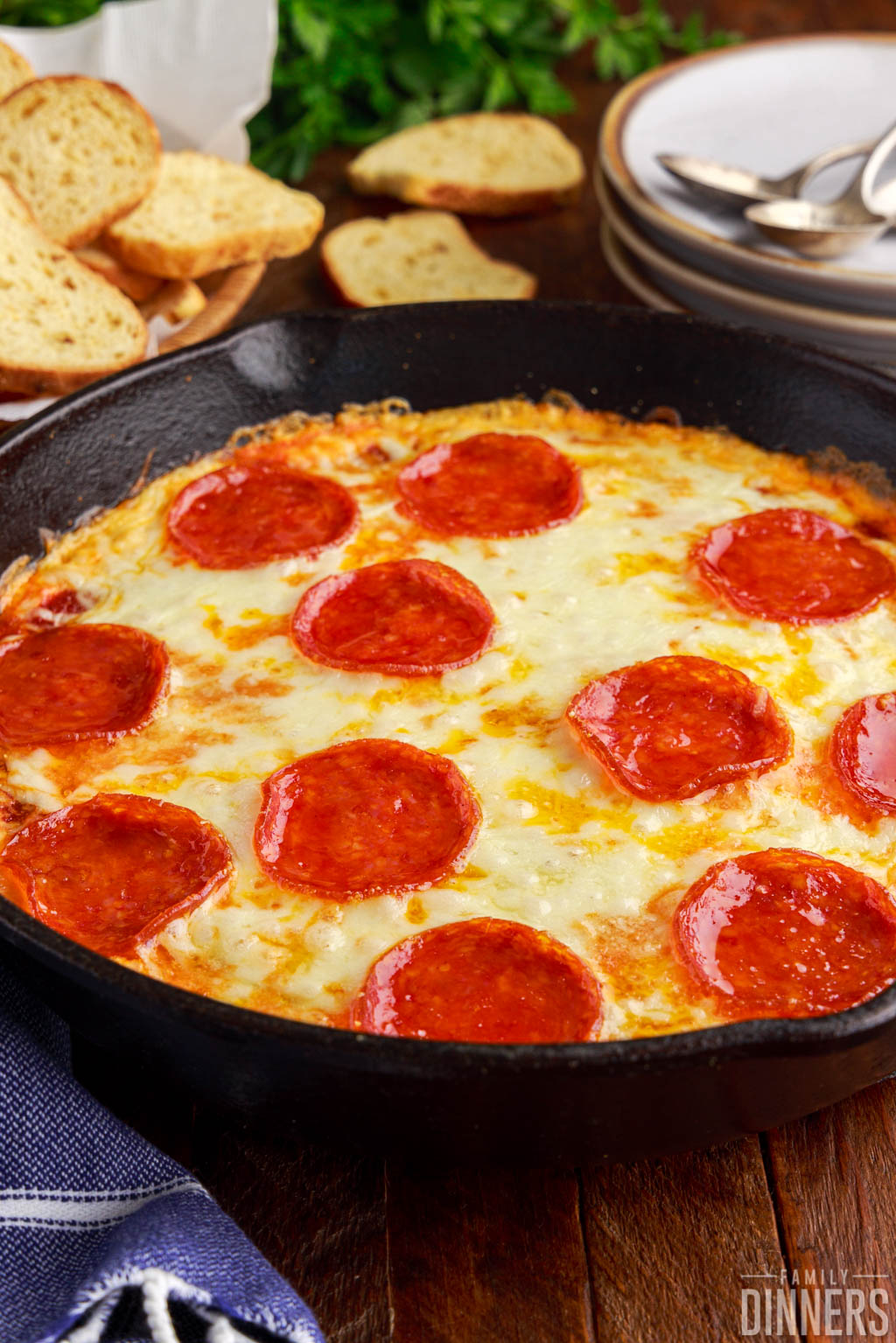 Easy Hot Cheesy Pizza Dip Recipe - Family Dinners