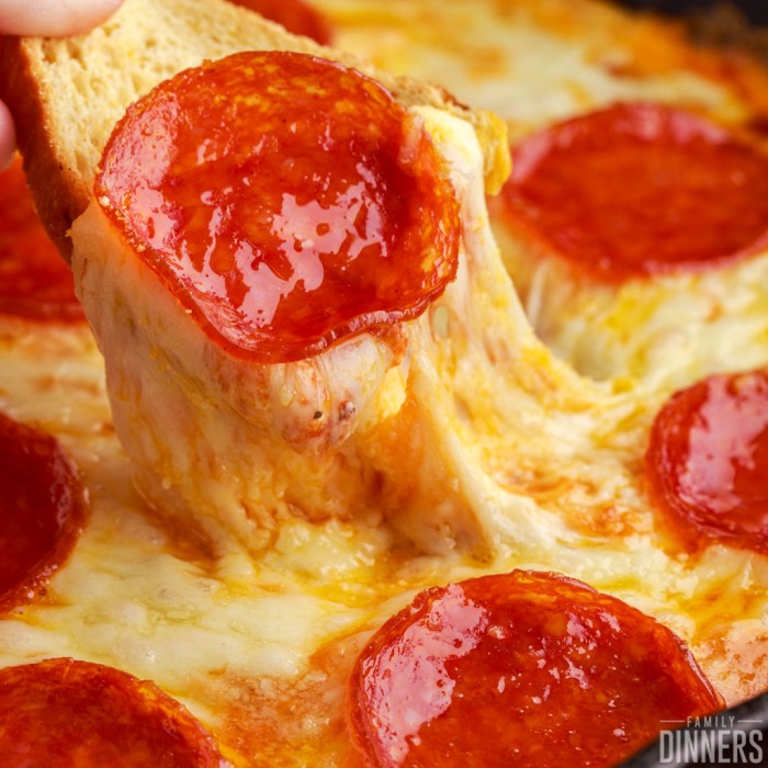 Easy Hot Cheesy Pizza Dip Recipe - Family Dinners