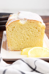 limoncello cake loaf sliced open