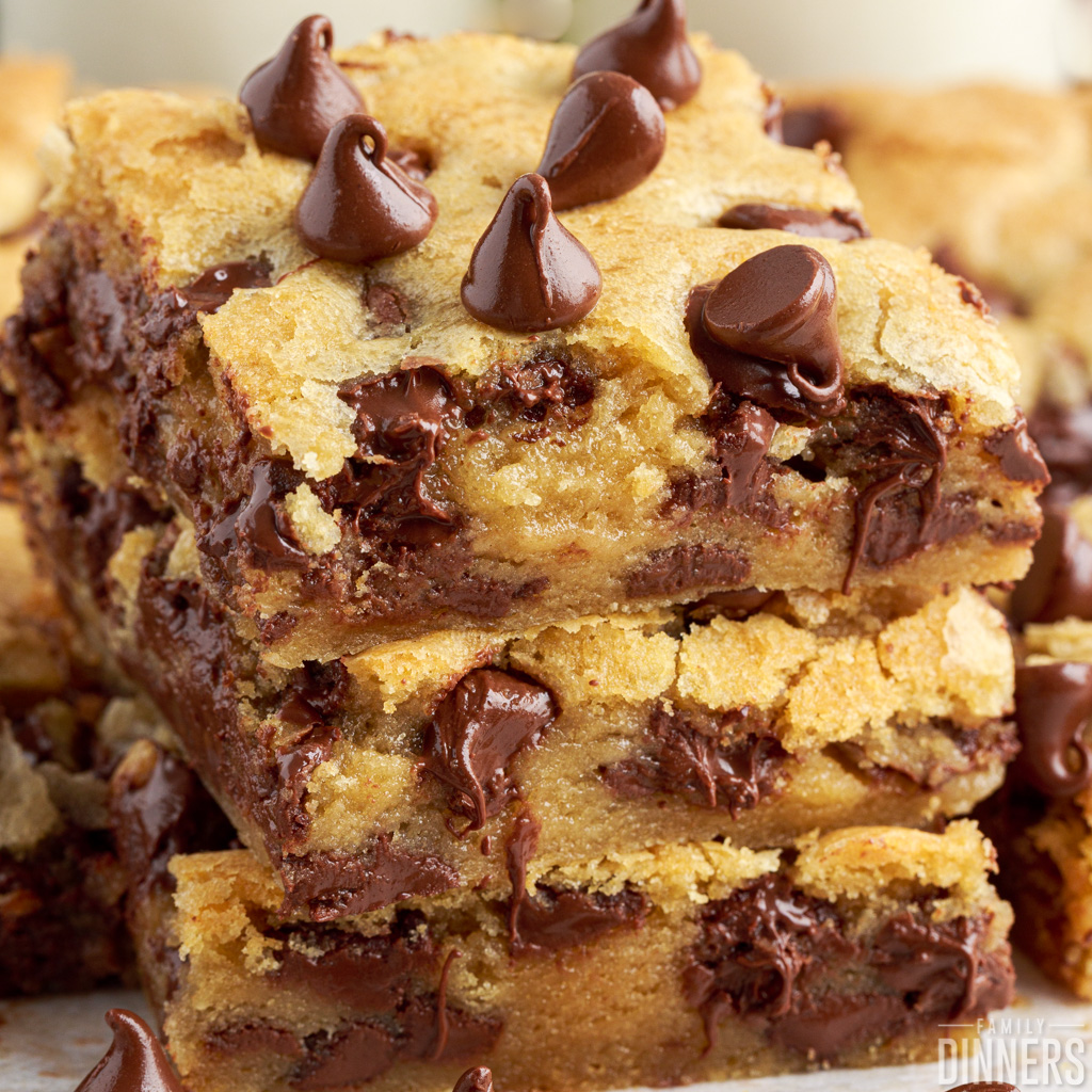 Better Than Toll House Chocolate Chip Cookie Bars Family Dinners