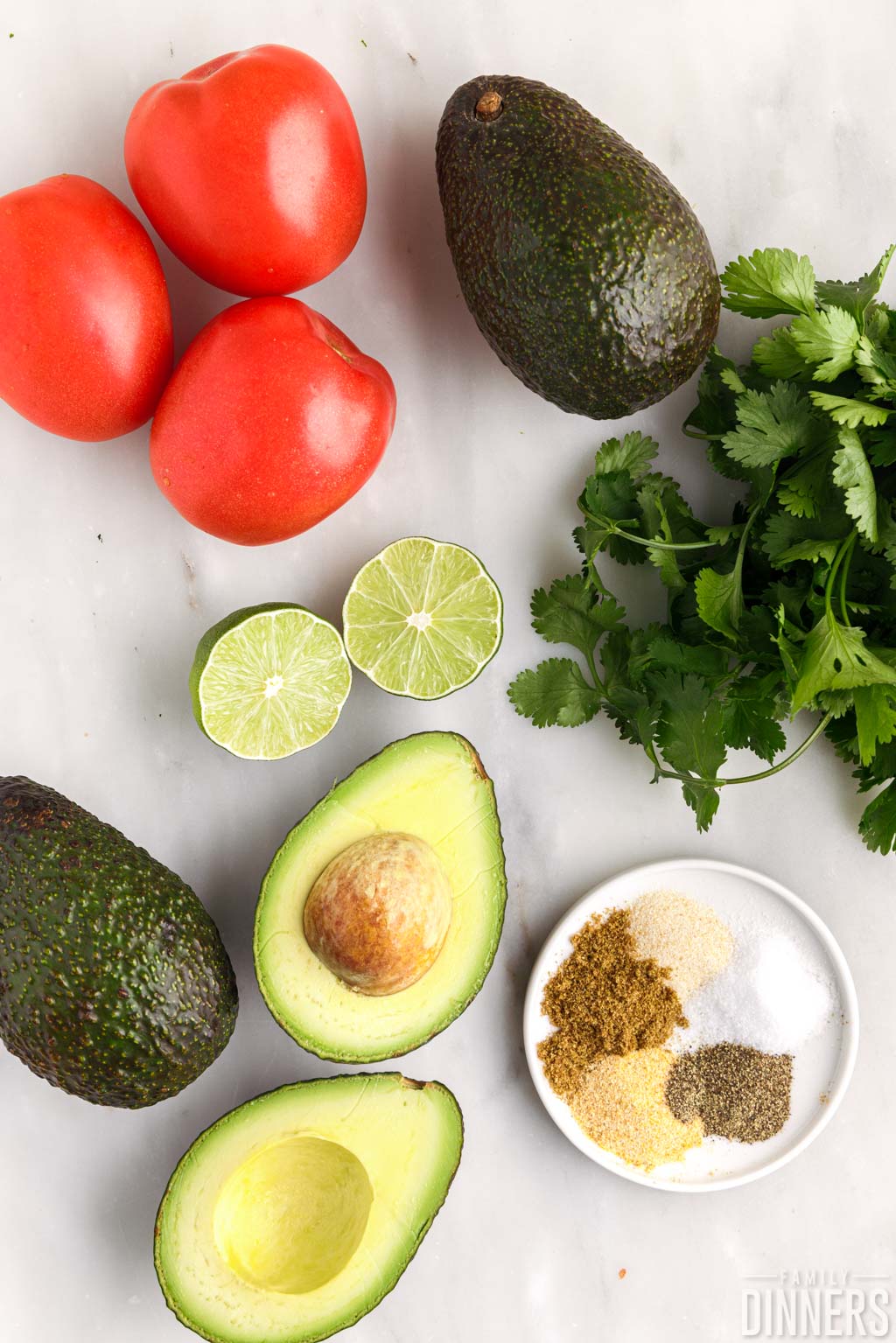 ingredients for guacamole without onions