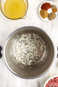 diced onions in instant pot