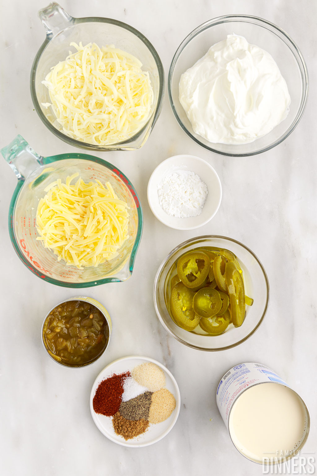 ingredients for queso blanco