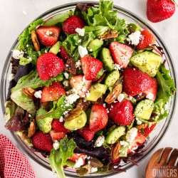 strawberry avocado salad recipe.