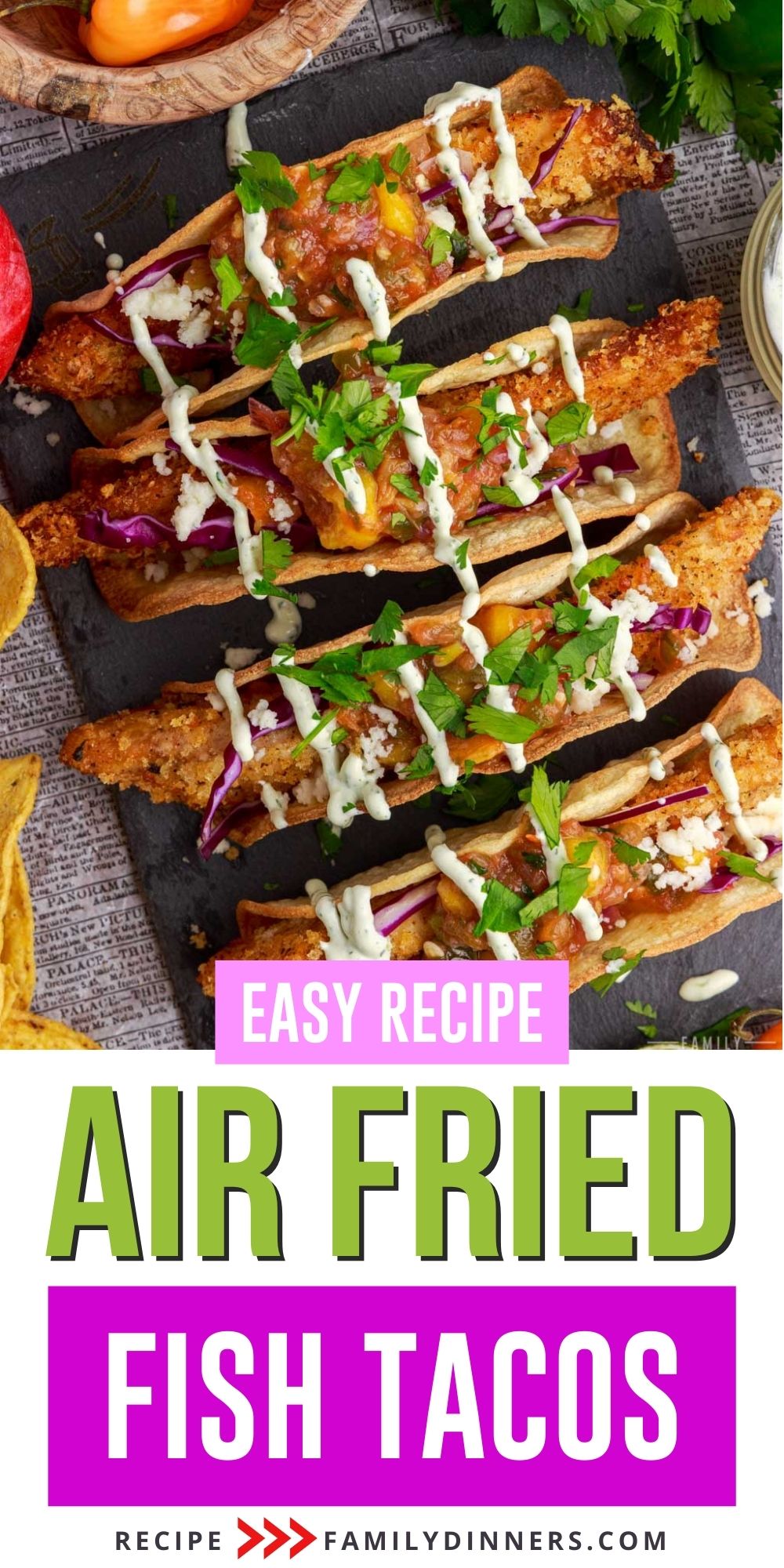 Air Fried Fish Tacos - Family Dinners