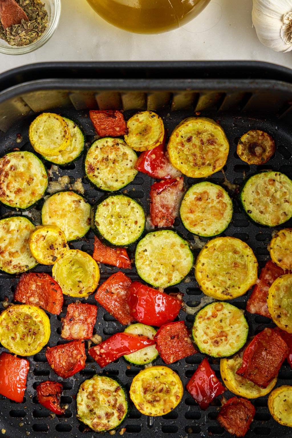 roasted vegetables in the air fryer