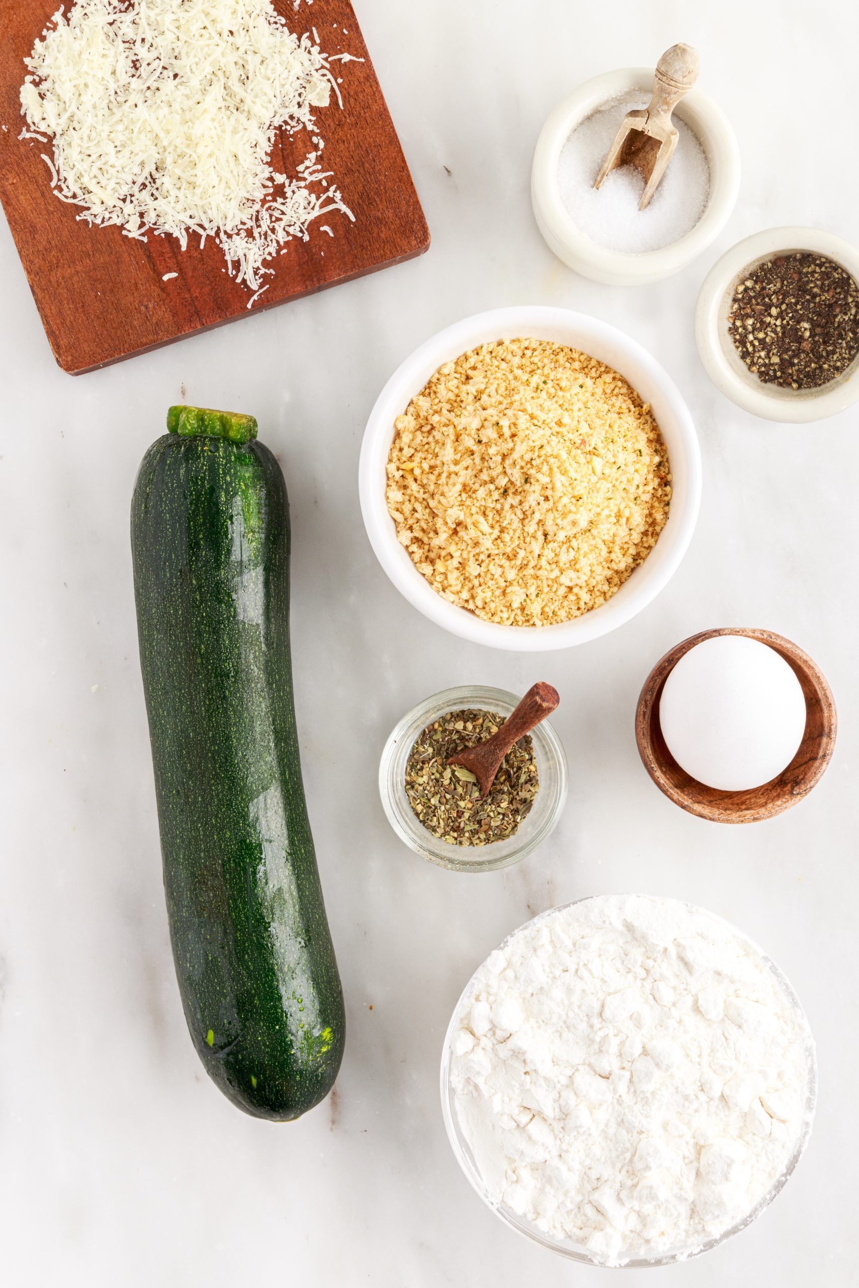 ingredients for air fryer zucchini fries