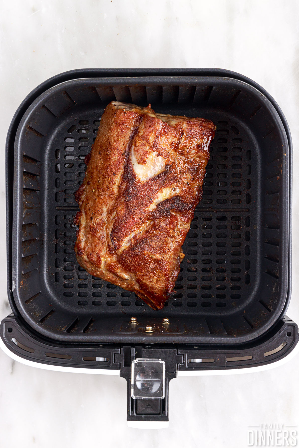 cooked ribs in the air fryer