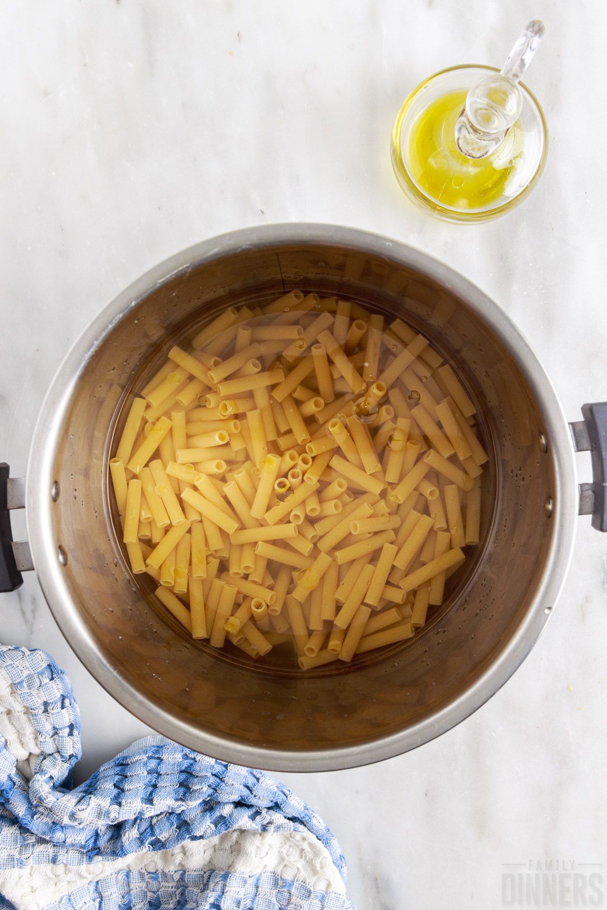 uncooked pasta in the instant pot