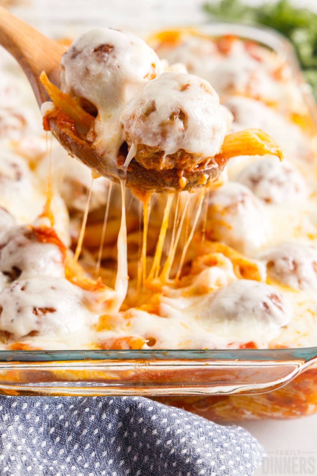 Easy Dump And Bake Meatball Pasta Casserole Recipe