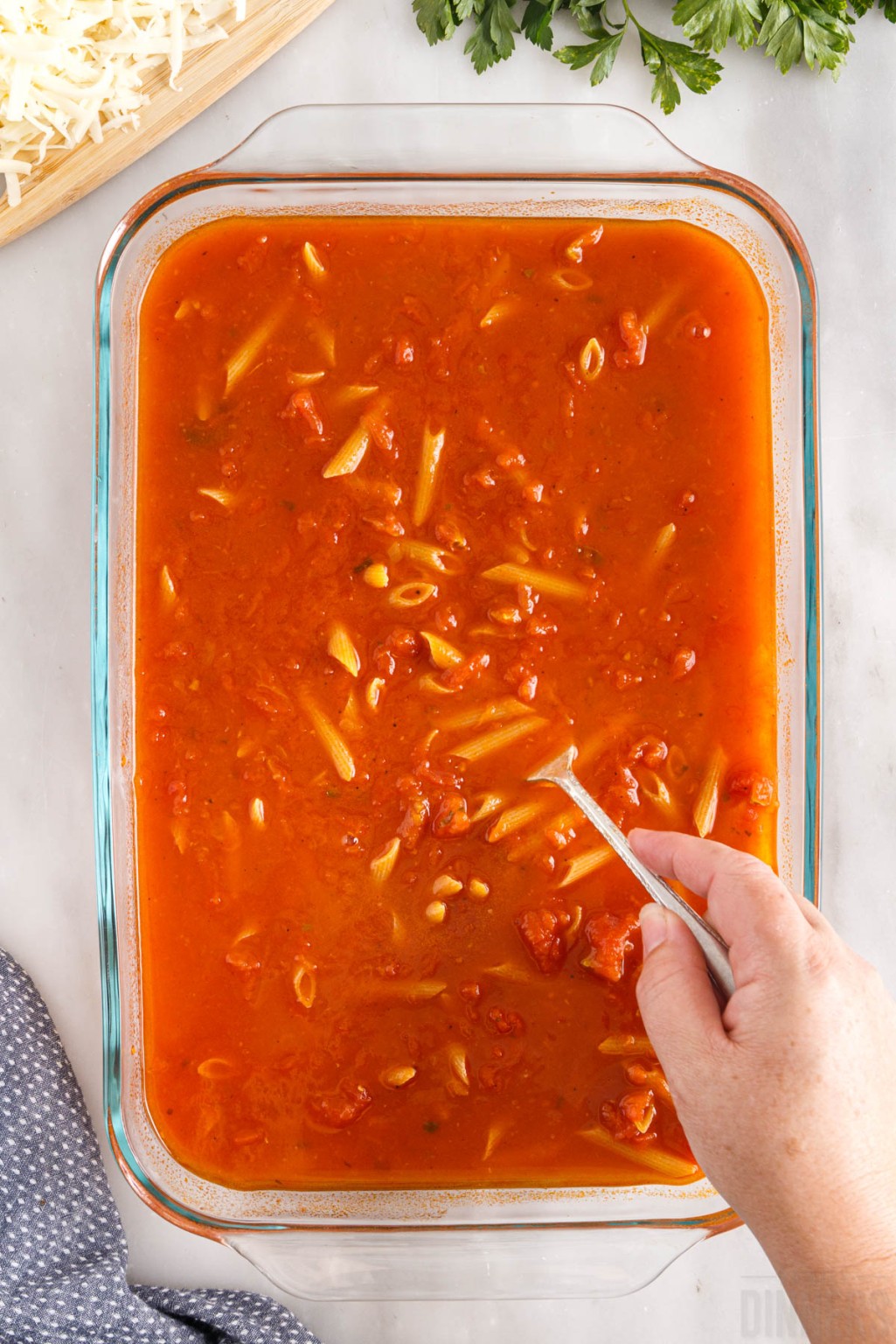 Easy Dump And Bake Meatball Pasta Casserole Recipe