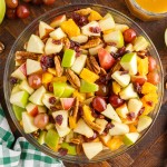 Apple fruit salad in a bowl.