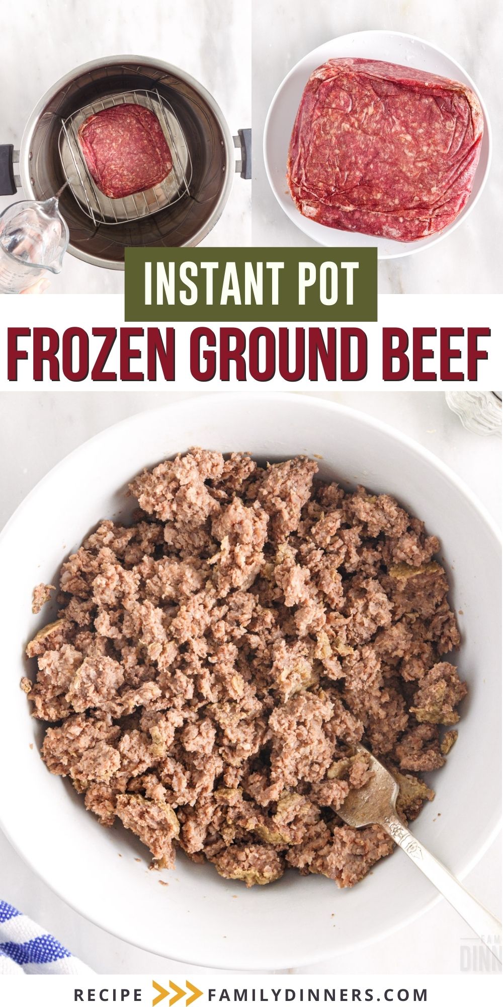 How To Cook Frozen Ground Beef In The Instant Pot