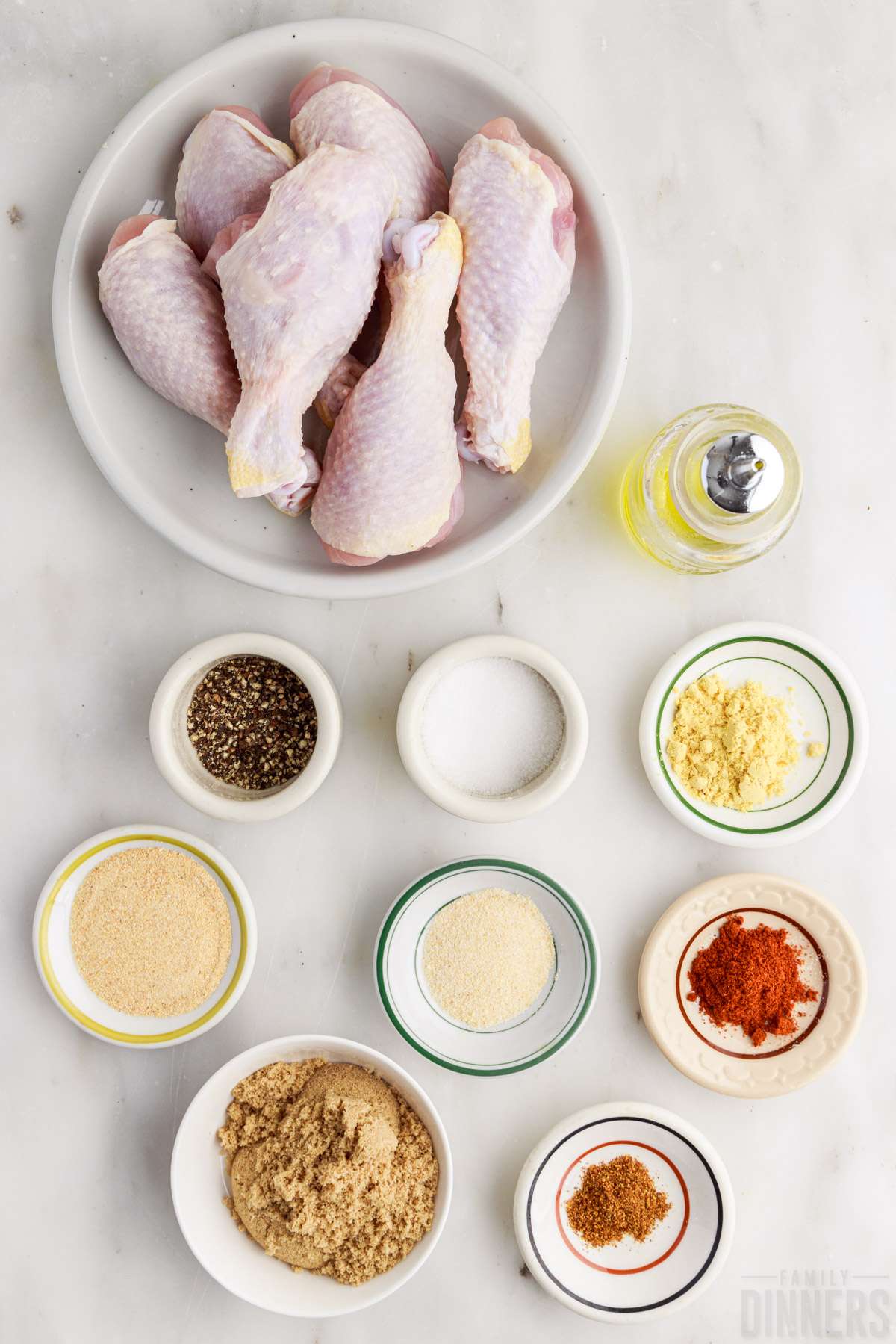 ingredients for air fryer chicken legs