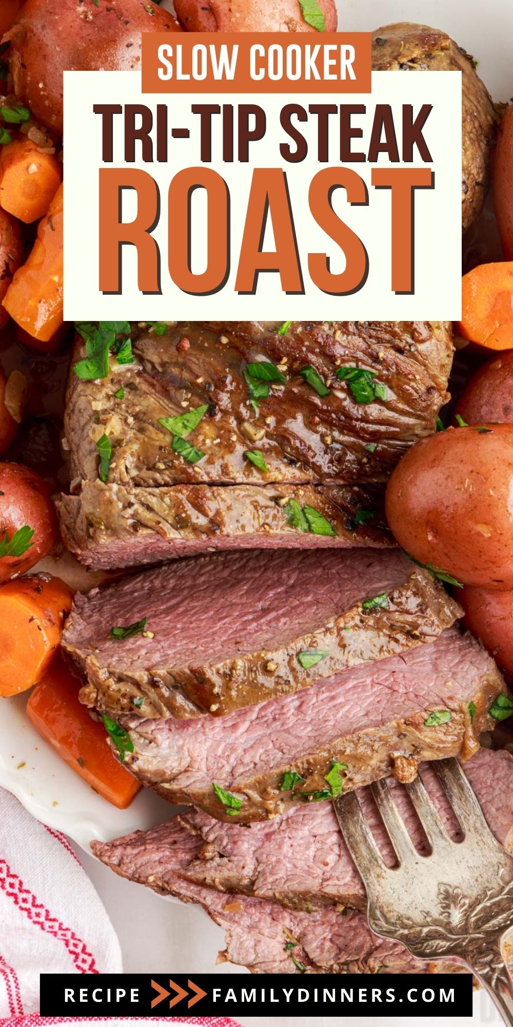 Slow Cooker TriTip Roast Recipe With Vegetables