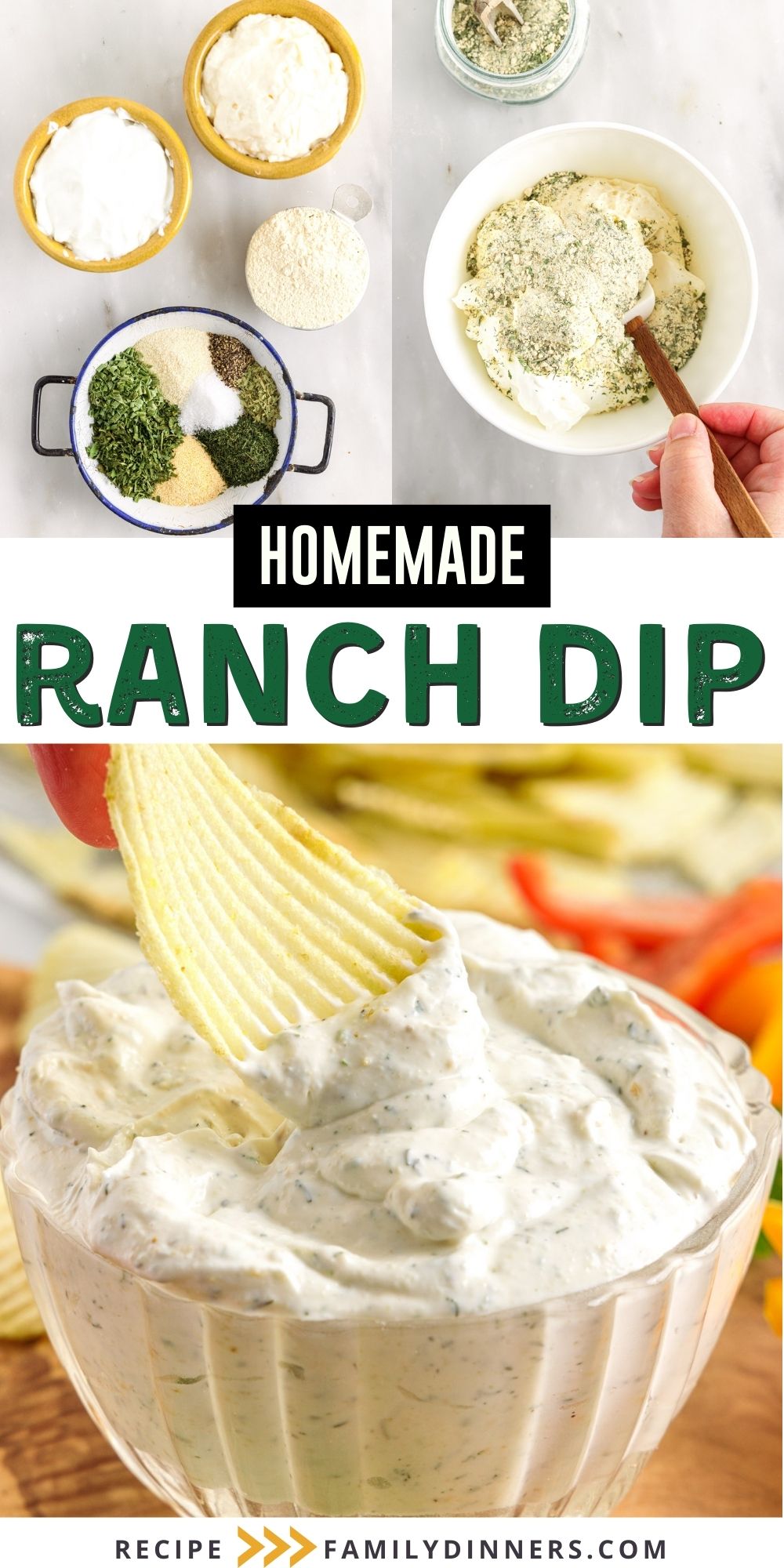 Easy Homemade Ranch Dip Recipe Family Dinners